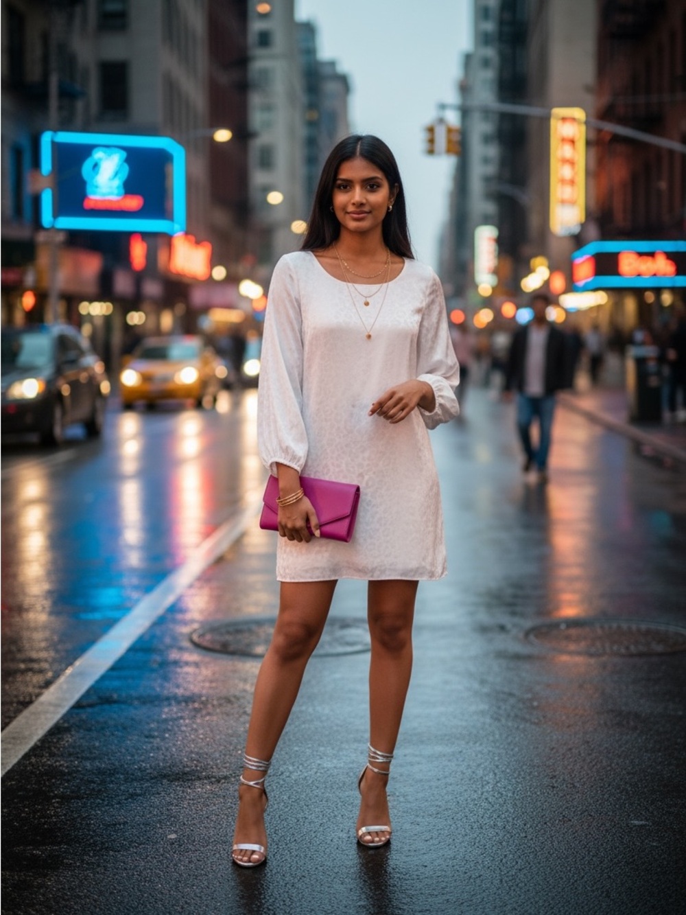 Show Me Your MuMu Ivory Mini Shift Dress M